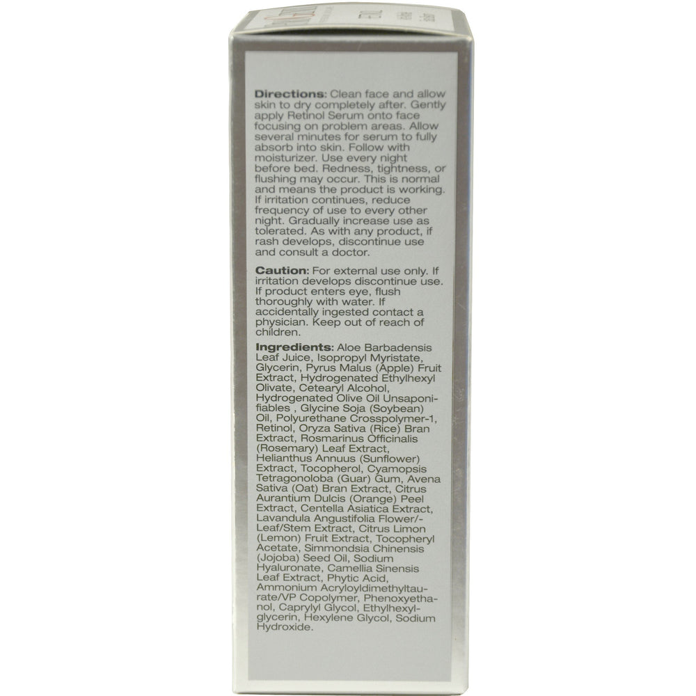 Professional Skin Care Retinol Serum. Anti-Wrinkle Face serum targets deep wrinkles and dark spots. 1oz