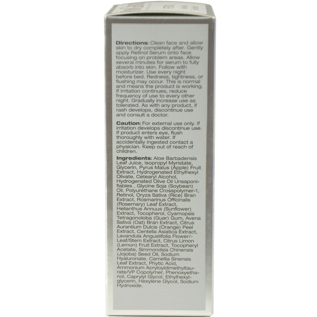 Professional Skin Care Retinol Serum. Anti-Wrinkle Face serum targets deep wrinkles and dark spots. 1oz