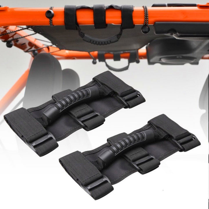 KAFEEK Roll Bar Grab Handle Compatible with Jeep Wrangler TJ YJ JK(Pack of 2)