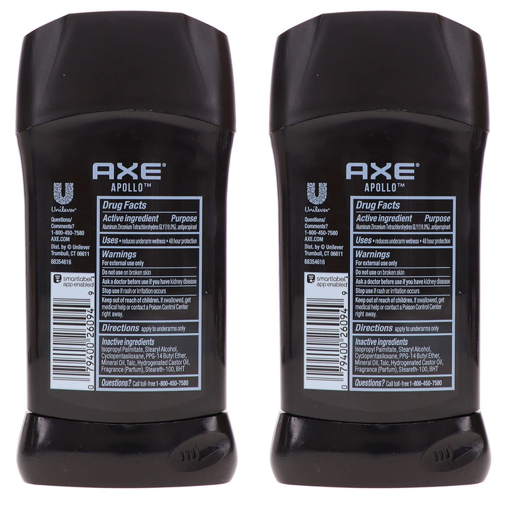 Axe Dry Anti Perspirant, Invisible Solid, Apollo, 2.7 Oz. (Pack Of 2)