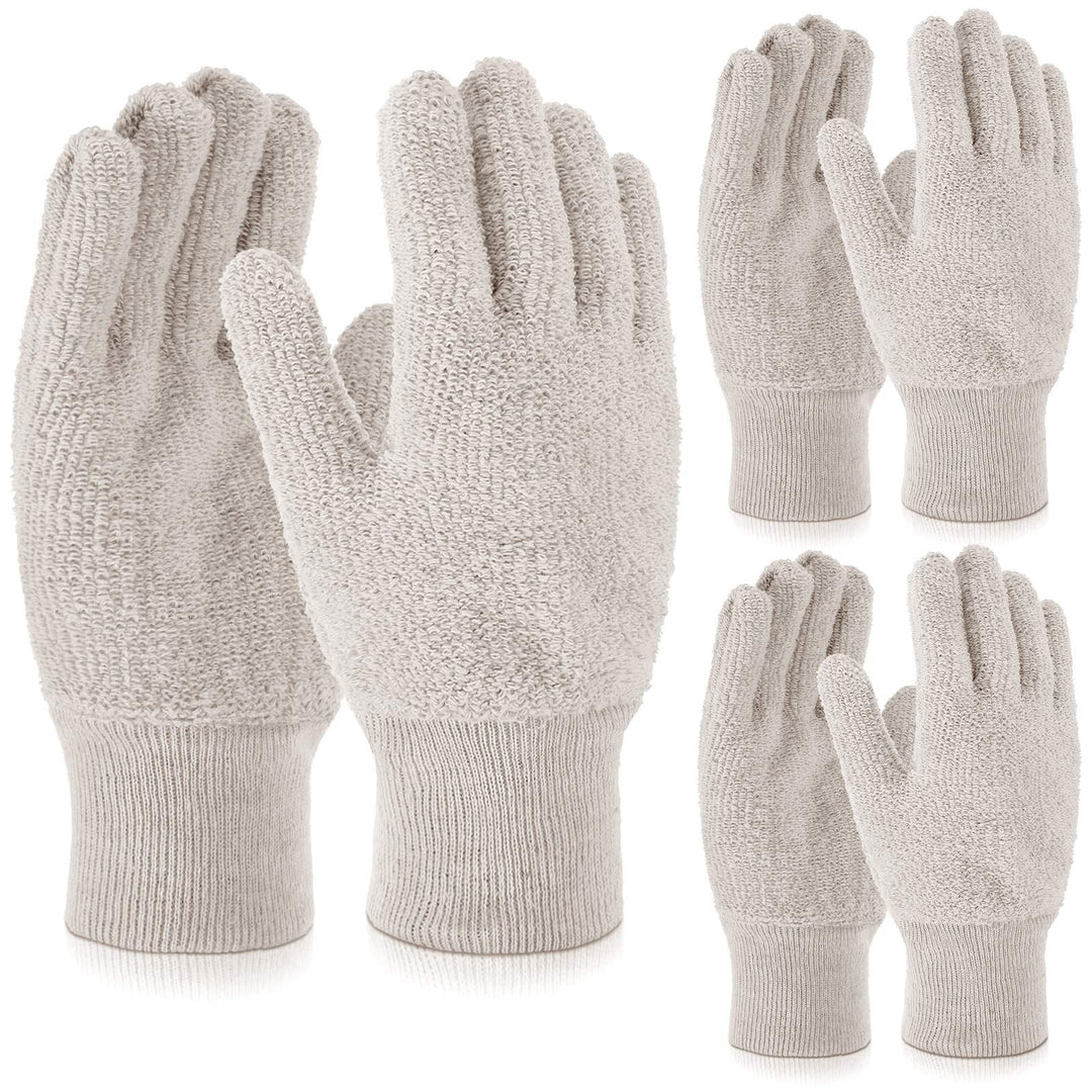 3 Pairs Silver Polishing Cleaning Gloves Jewelry Polishing Gloves Anti-Tarnish Removal Gloves for Jewelry, Gold, Brass, Copper, Blinds, Debris, Ring, Stainless, Metal