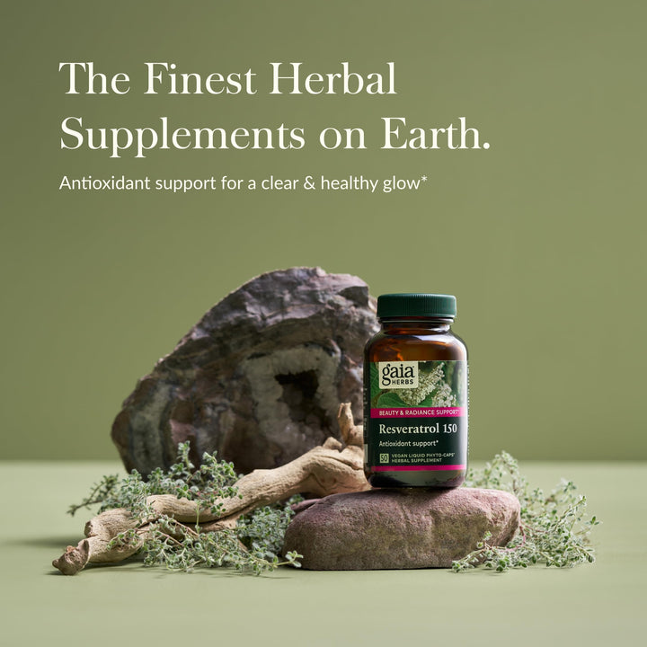 Resveratrol 150 - Beauty &amp; Radiance Antioxidant Support Supplement - Made with Japanese Knotweed - Contains 150 mg Trans-Resveratrol per Serving - 50 Liquid Phyto-Capsules (25-Day Supply)