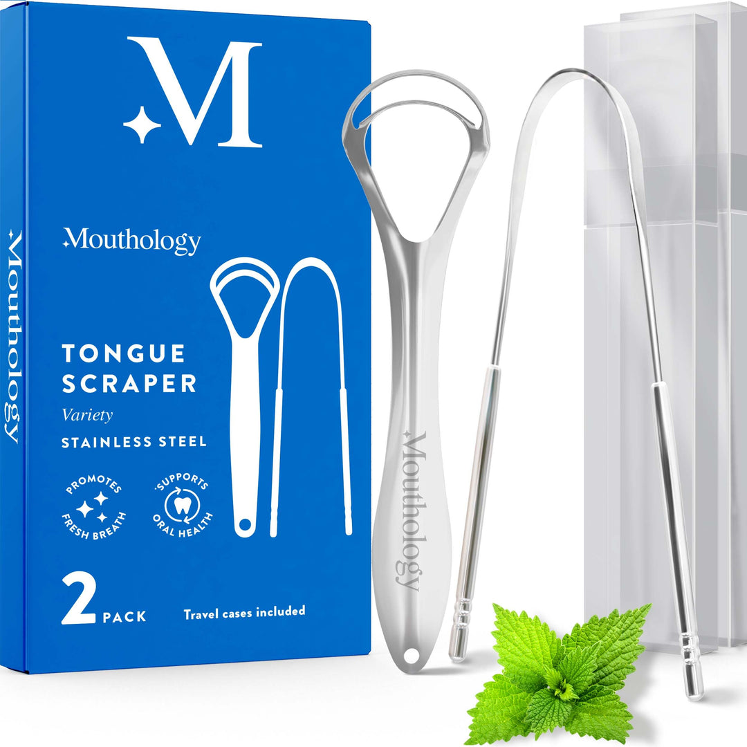 Mouthology Tongue Scraper for Adults (Variety Pack), Re