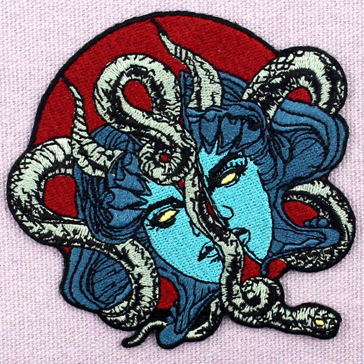 ZEGINs Mysterious Mask and Snake Patch Embroidered Appl