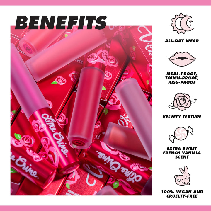 Velvetines Liquid Matte Lipstick, Cashmere - Grey Beige - French Vanilla Scent - Long-Lasting Velvety Matte Lipstick - Won&#39;t Bleed or Transfer - Vegan