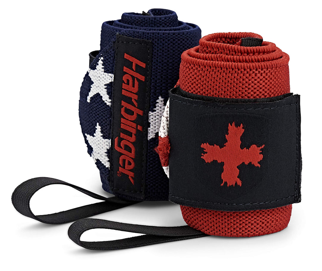 Red Line 18-Inch Weightlifting Wrist Wraps for Men and Women (Pair)