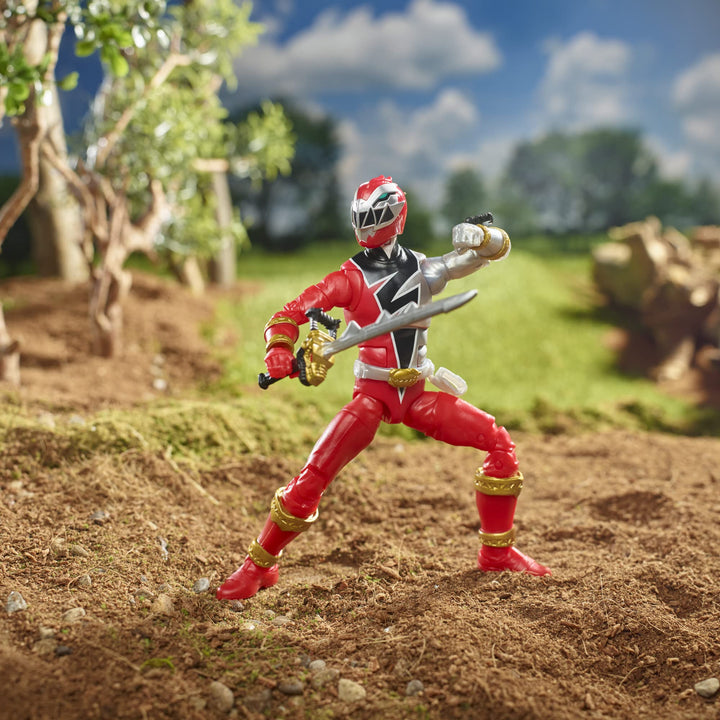 Lightning Collection Dino Fury Red Ranger 6-Inch Premium Collectible Action Figure Toy