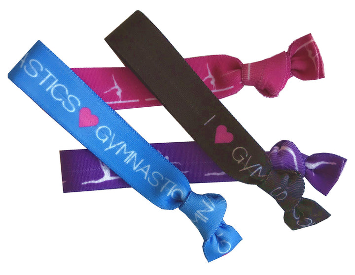 8 Piece Gymnastics Hair Elastic Set - Accessories for Gymnasts, Women, Girls, Gymnastics Teachers and Coaches, Gymnastics Classes - MADE in the USA