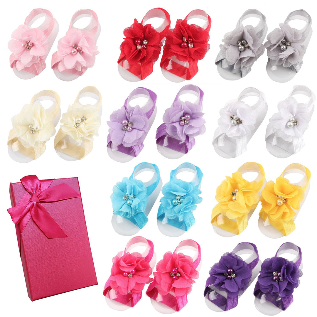 Elesa Miracle Toddler Baby Girl&#39;s Barefoot Sand