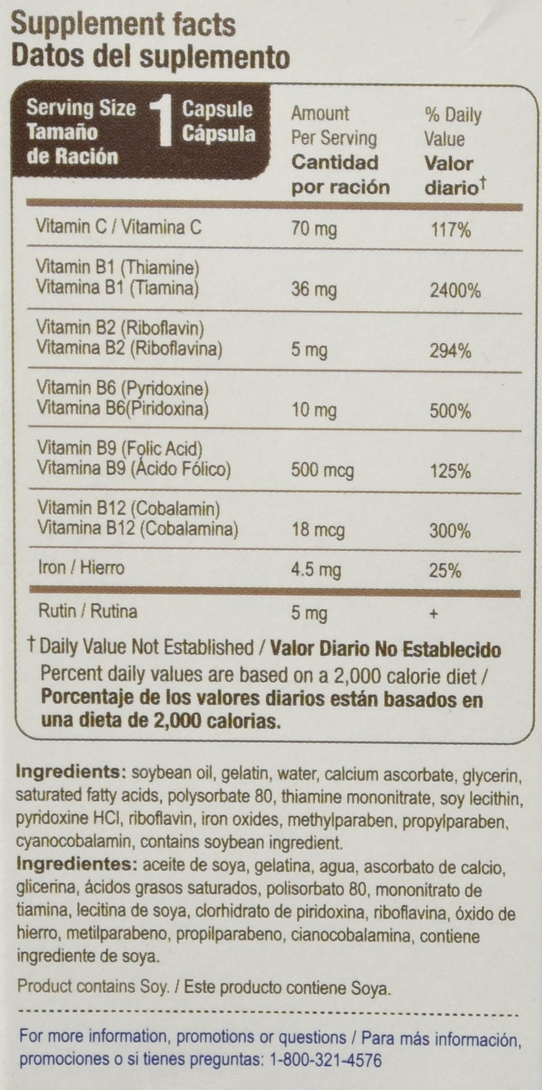Bedoyecta Multivitamin Contains Iron, Folic Acid, Vitam