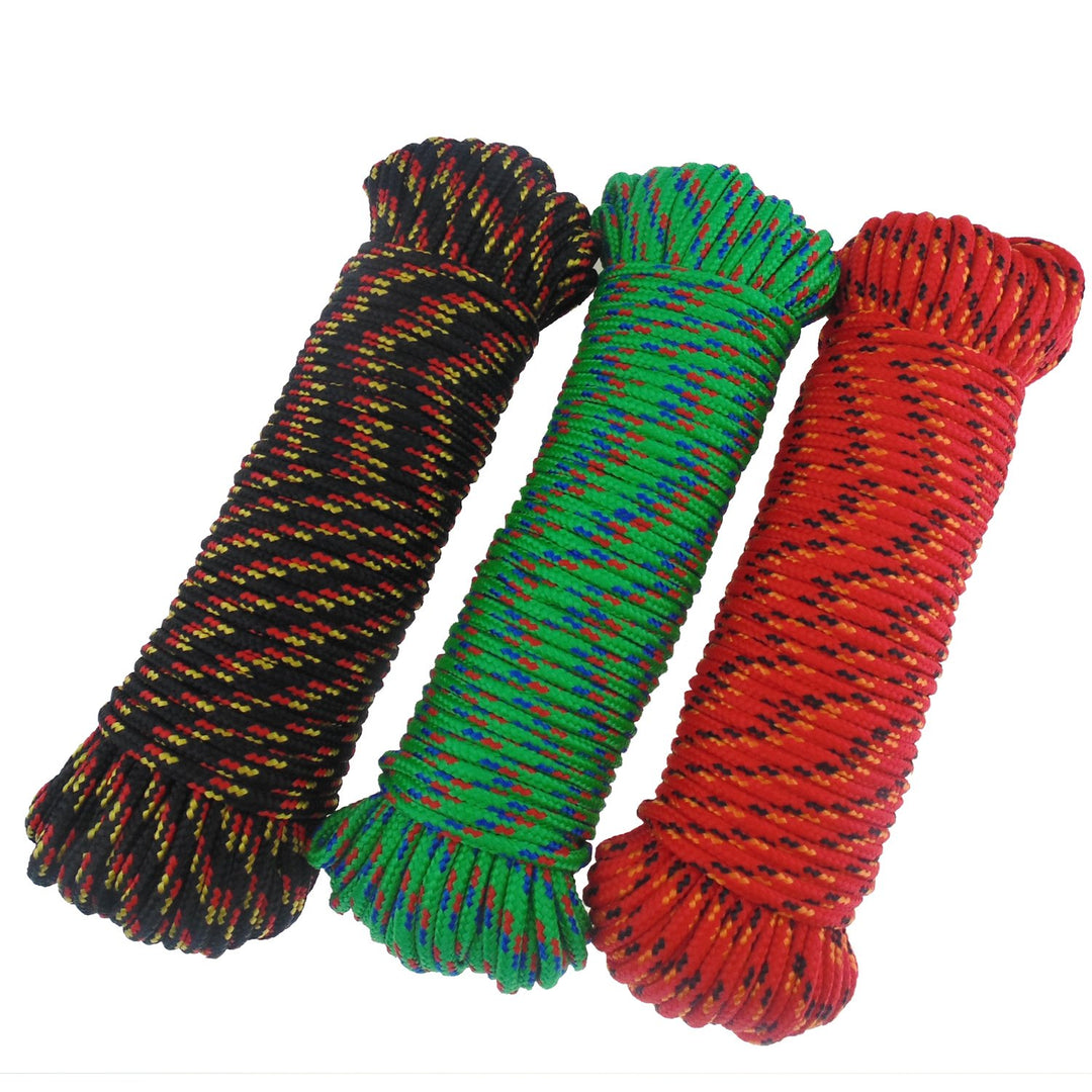 Diamond Braid Nylon Rope,3/16(5mm) by 100feet Paracord,General-Purpose Utility Rope, Polypropylene Rope, High Strength All Purpose Braided Utility Flag Line,Rope for Indoor or Outdoor Use(Green)