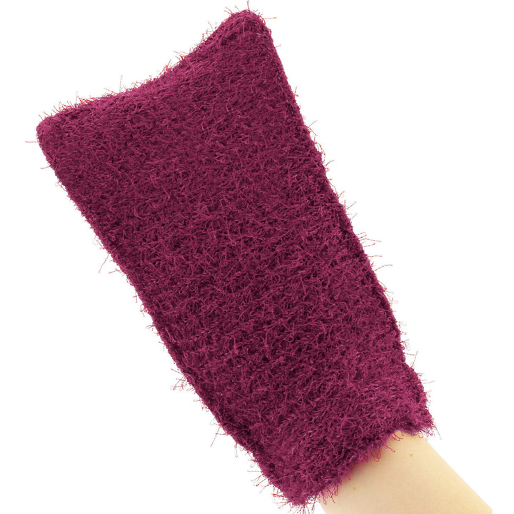 Exfoliating Loofah Glove Scrubber Mitten, Double Sided 