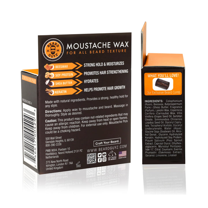 Moustache Wax with Grotein