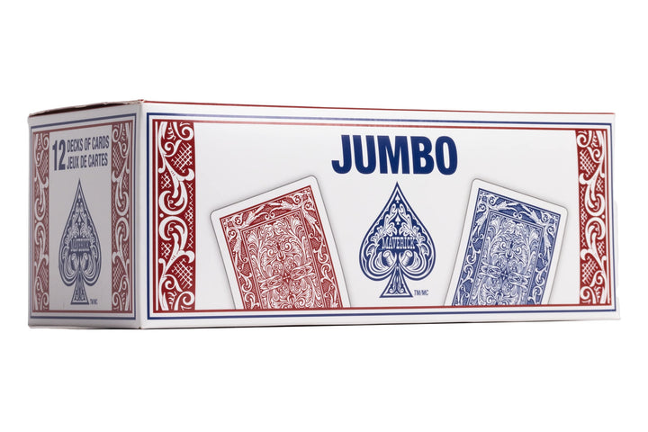 Maverick Jumbo 12 Pack Playing Cards , Blue