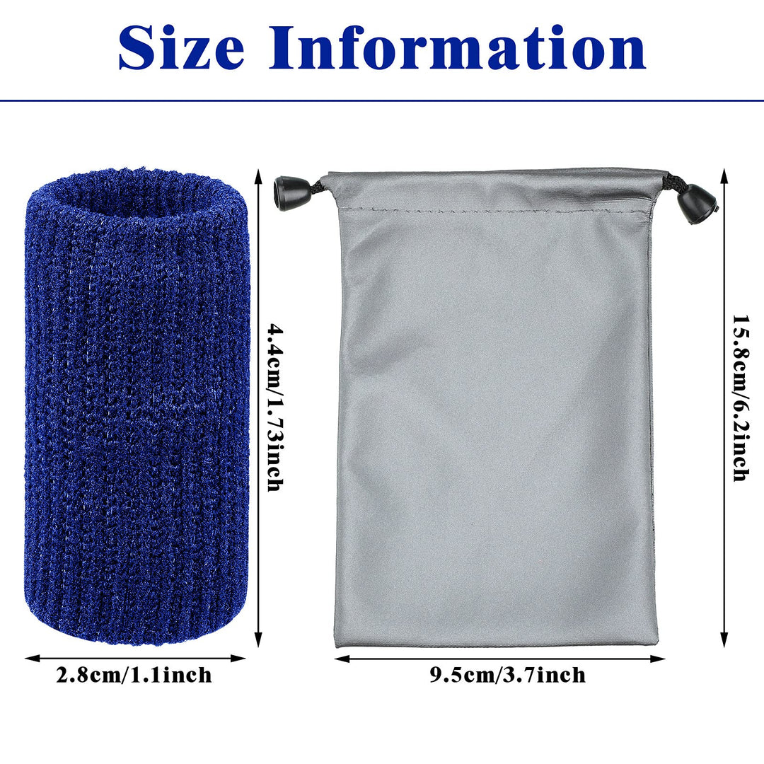 30 Pieces Finger Sleeves with 1 Storage Bag, Thumb Splint Brace Support Protector Breathable Elastic Finger Tape for Pain Relief Arthritis Trigger Finger Sports Basketball Baseball (Black, Blue)