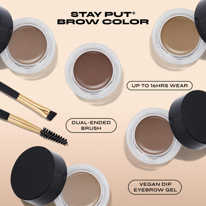 Milani Stay Put Brow Color, Medium Brown, 0.09 Ounce (Packaging May Vary)
