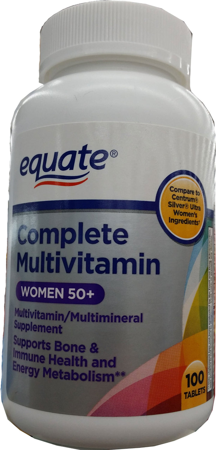 Equate Complete Multivitamin Women 50+, 100 Tablets