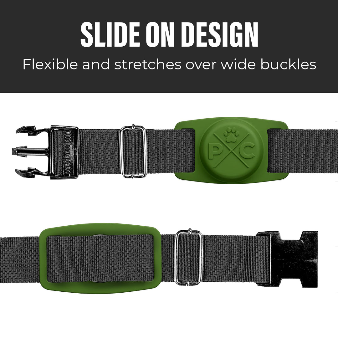 AirTag Dog Collar | Durable &amp; Protective Dog AirTag Holder - Track Your Pet Using Apple AirTag Technology - Dog Collar AirTag Holder -for Dogs and Cats