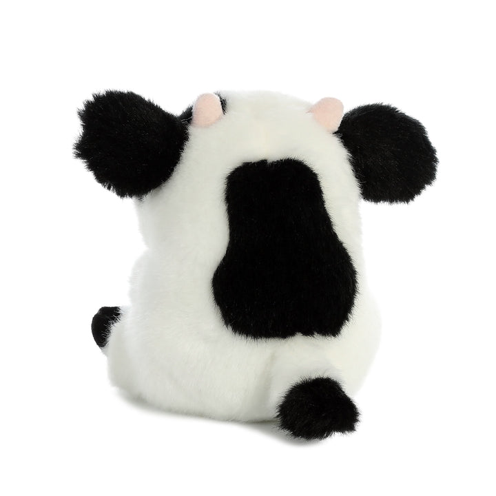 ® Round Rolly Pet™ Daisy Cow™ Stuffed Animal - Adorable Companions - On-The-Go Fun - White 5 Inches