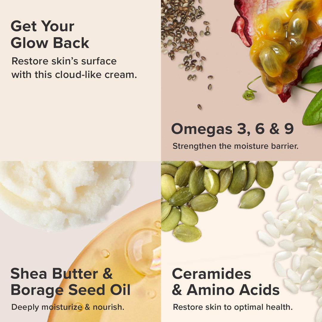 Paula&#39;s Choice Omega+ Complex Lightweight Face Moisturizer, Shea Butter &amp; Plant Oils, Brightening Vitamin C - For Dry &amp; Sensitive Skin
