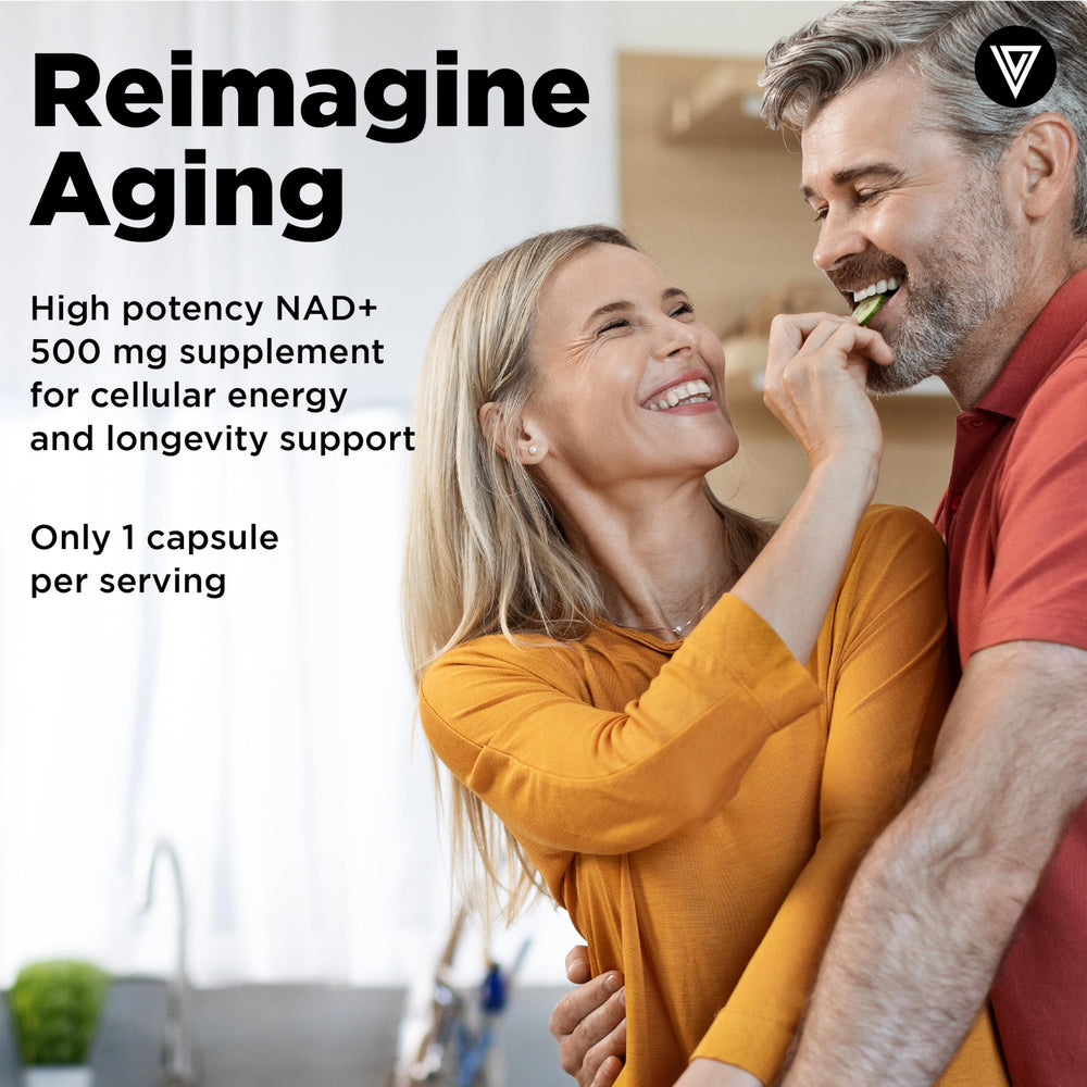 NAD Supplement - NAD+ (Nicotinamide Adenine Dinucleotide) for Men & Women - Made with Liposomal Delivery - Cellular Anti-Aging Support, Energy, Focus - 30-Day Supply
