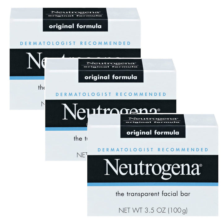 Neutrogena Transparent Facial Bar Bonus Pack, Original 