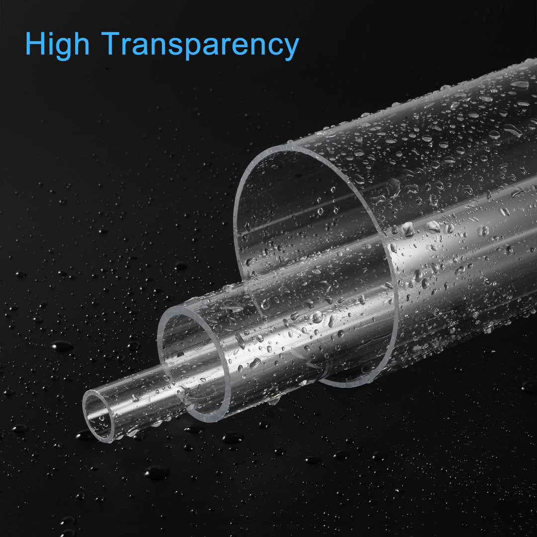 MECCANIXITY Clear Round Rigid PC Tube 12 Length 0.16 ID