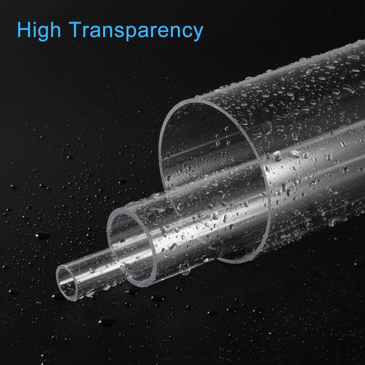 MECCANIXITY Clear Round Rigid PC Tube 12 Length 0.16 ID
