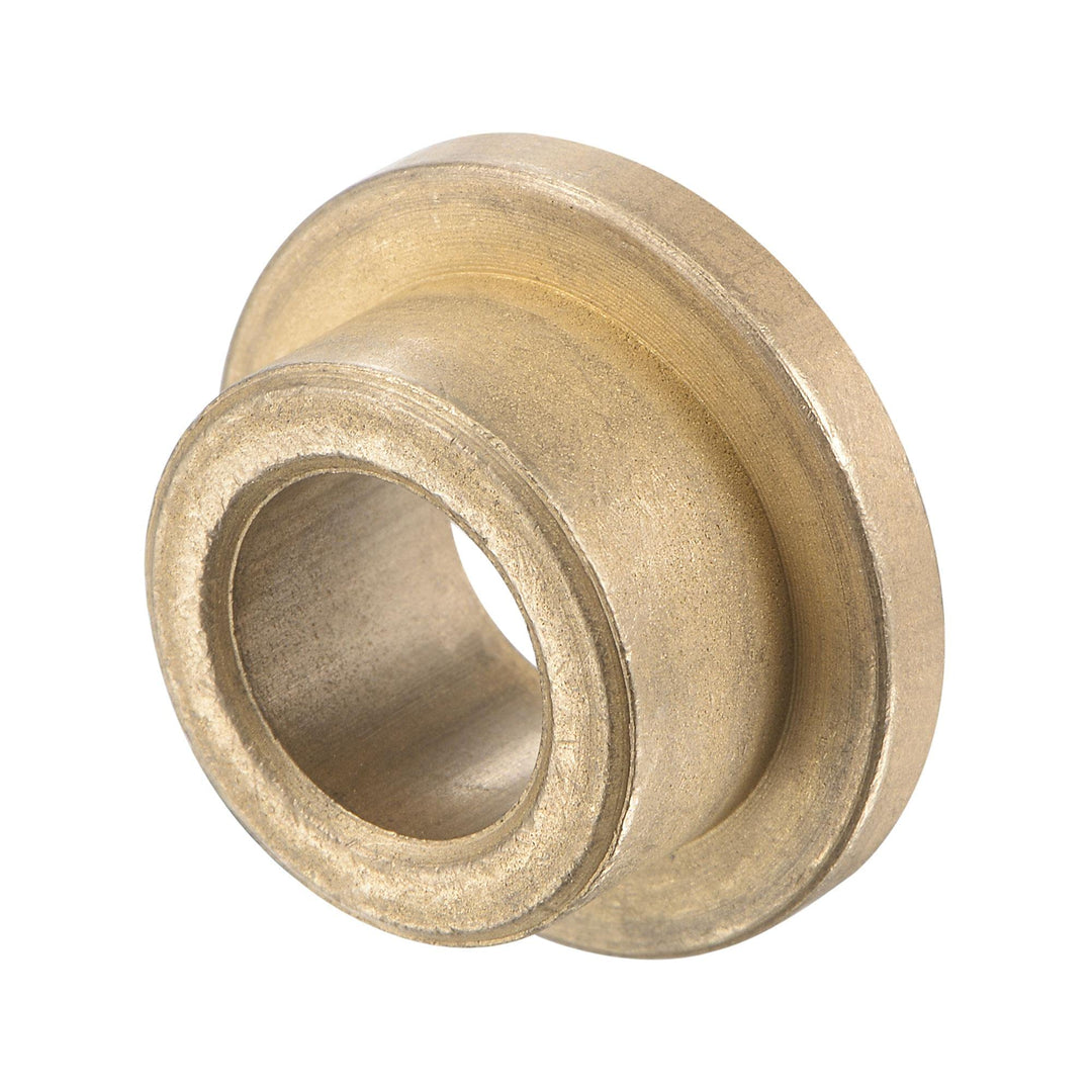 Flange Sleeve Bearings 10mm Bore 16mm OD 10mm Length 22mm Flange Dia 3mm Flange Thickness Sintered Bronze Self-Lubricating Bushing 4pcs