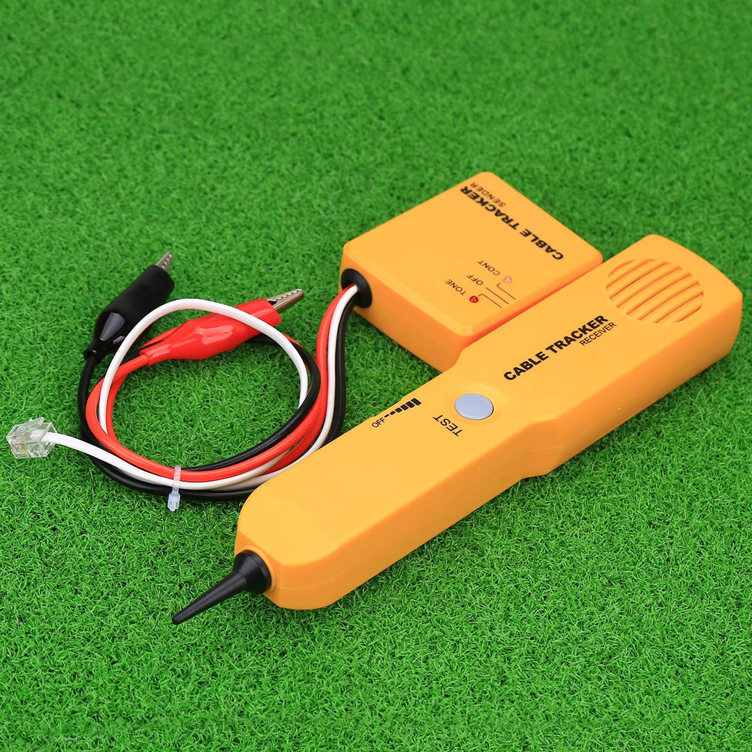 Cable Finder Tone Generator Probe Tracer Wire Tracker Cable Circuit Tester Features Alligator Clips RJ11 Plug Finding Tool