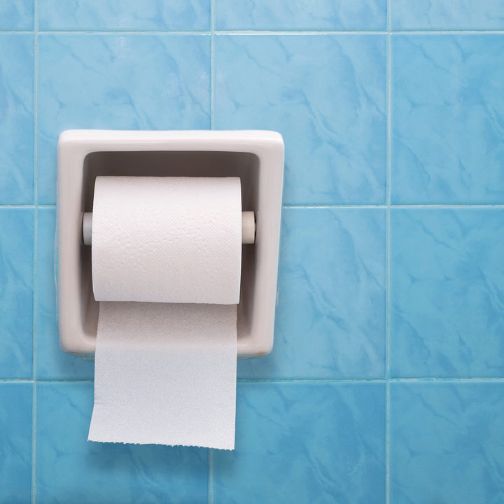 Tissue Roller Tissue Stick Restroom Paper Spring Loaded Holder (1 Pcs, White), Bathroom, Restroom, Toilet, Easy Installation, Made in Korea