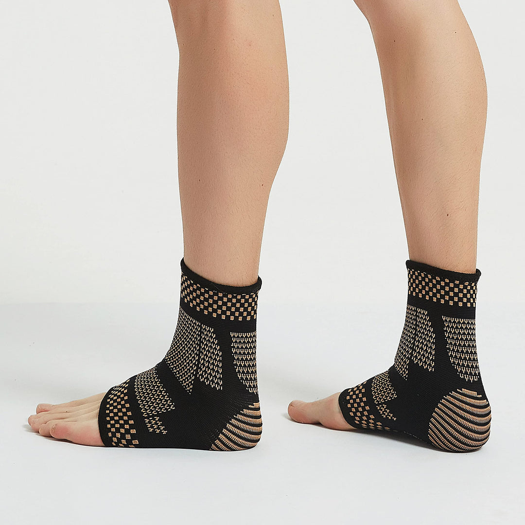 Copper Infused Ankle Braces Compression Sleeves Foot Su
