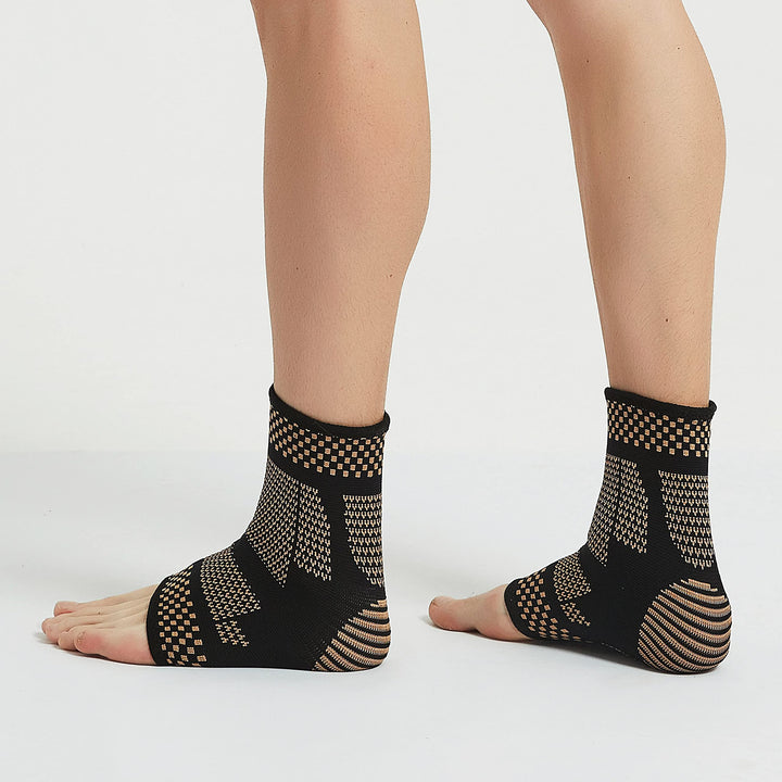 Copper Infused Ankle Braces Compression Sleeves Foot Su