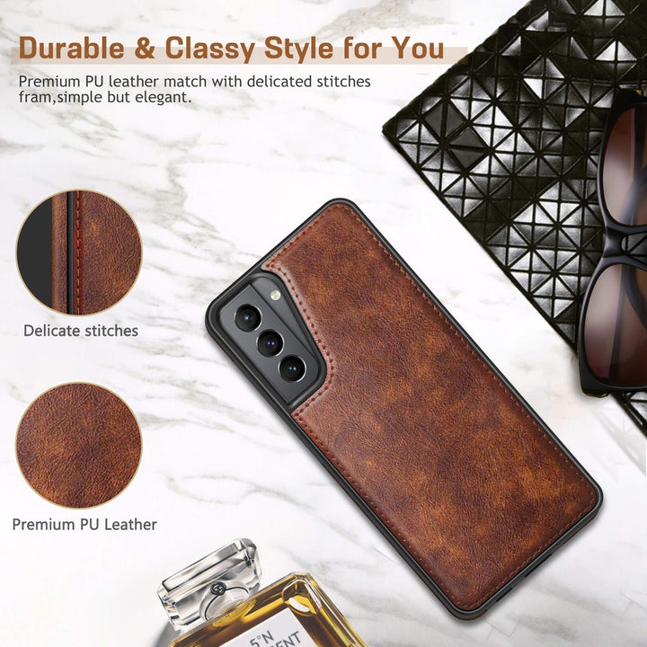 LOHASIC for Galaxy S21 Case 5G, Premium Leather Luxury 