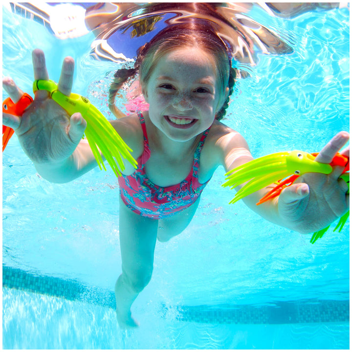 SquiDivers Kids Pool Diving Toys, 3 Pack, Bath Toys &amp; Pool Party Supplies for Kids Ages 5 and Up