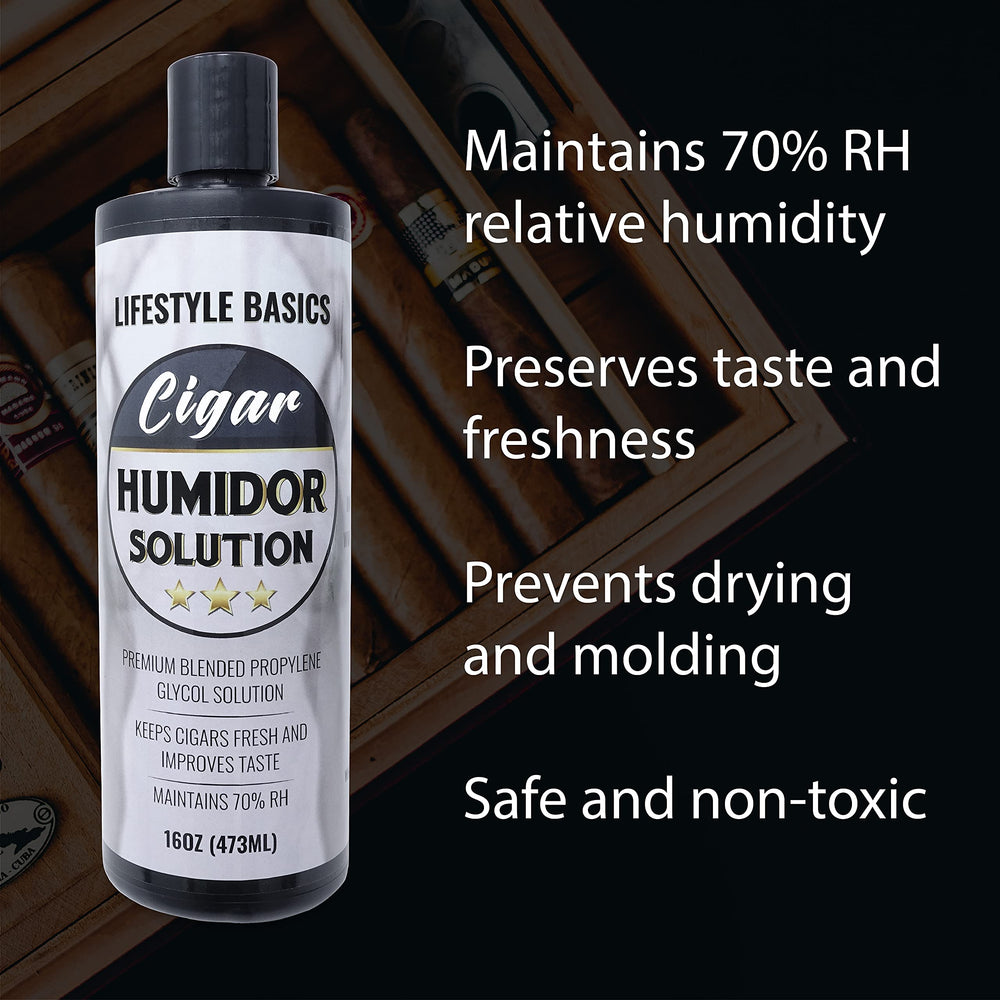 Lifestyle Basics Cigar Humidor Solution 16 oz (473 ml) 