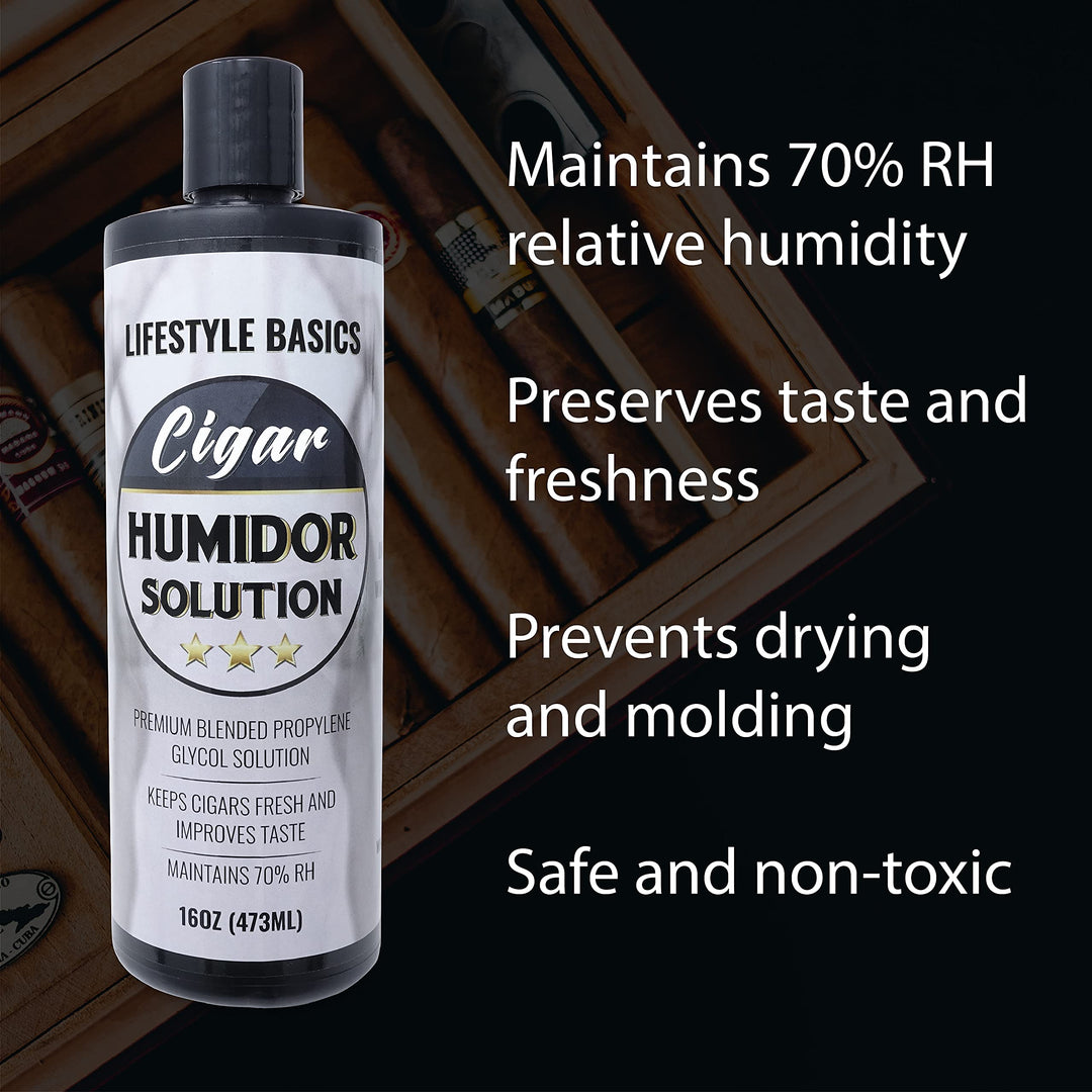 Lifestyle Basics Cigar Humidor Solution 16 oz (473 ml) 