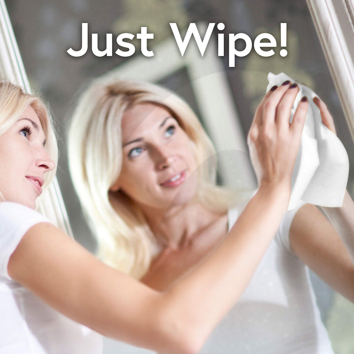 Windex Wipes Glass Cleaning Ammonia Free, Pre-Moistened