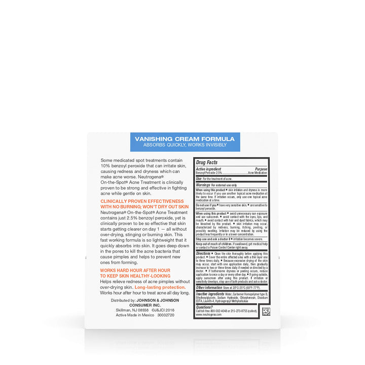 Neutrogena On-the-Spot Acne Treatment, Vanishing Formul
