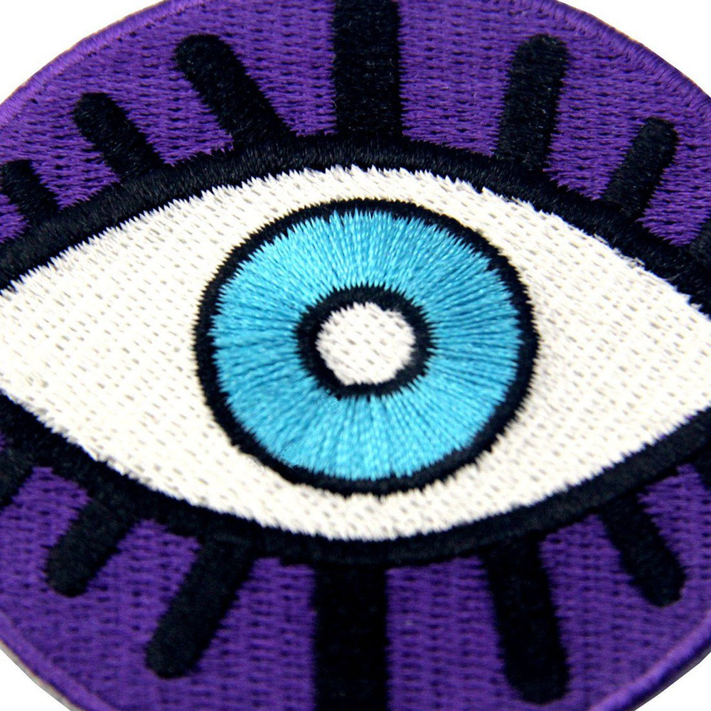 Evil Eye Embroidered Badge Iron On Sew On Patch