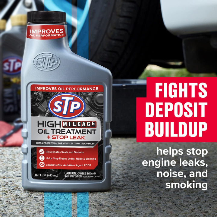High Mileage Oil Treatment + Stop Leak - 15 FL OZ