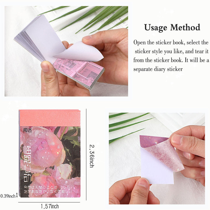 150 Pieces Washi Stickers Set for Journaling Scrapbook Paper Adhesive Decorative Stickers Aesthetic for Scrapbooking Diary Planner Notebook Card DIY Arts Crafts (Gentle Style)