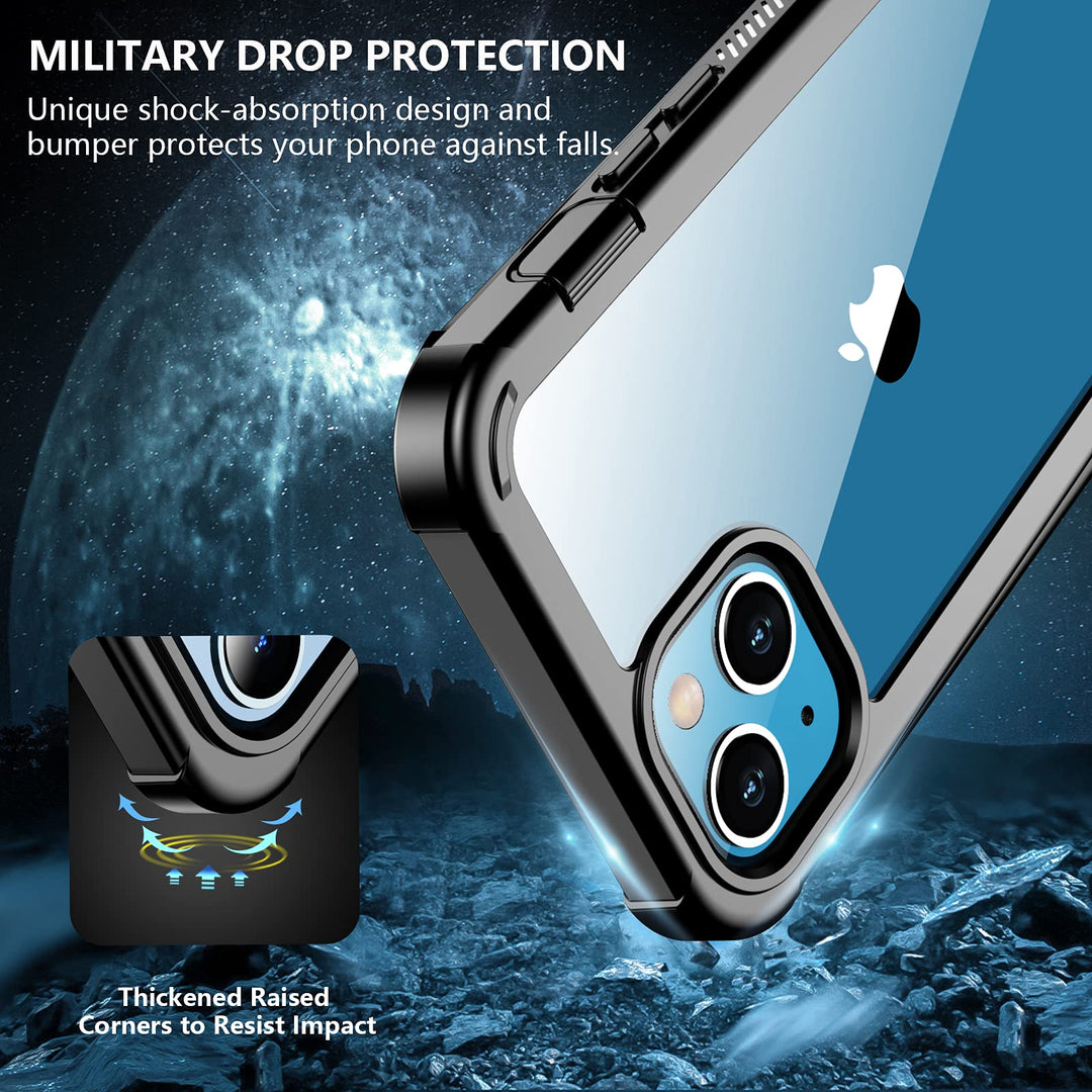 for iPhone 13 Case, [360 Full Body] [Heavy Duty Protection] with Built-in Screen Protector Tough Rugged 12 FT Dropproof Shockproof Dust-proof Bumper Case for iPhone 13 Phone Case 6.1 inch