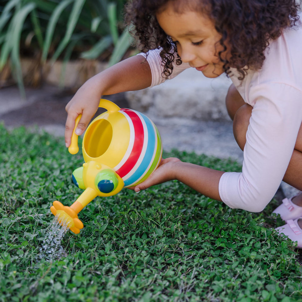 Sunny Patch Giddy Buggy Watering Can With Flower-Shaped Spout - Kid-Friendly Garden-Themed Pretend Play Watering Can For Kids