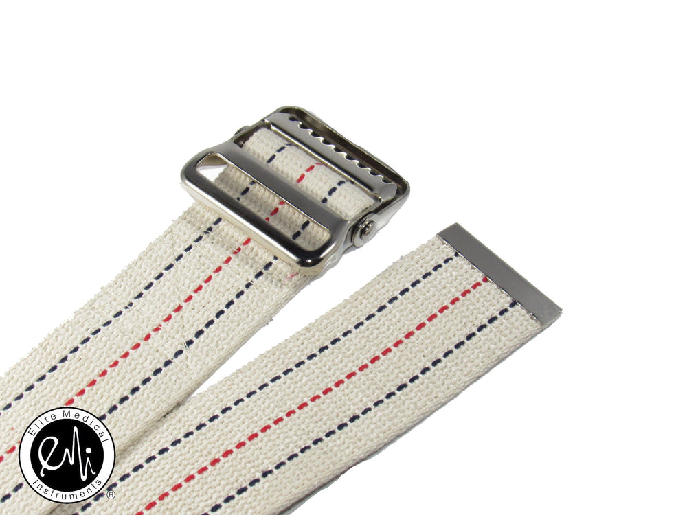 EMI 60 Gait Transfer Belt WHITE with METAL Buckle 100% 