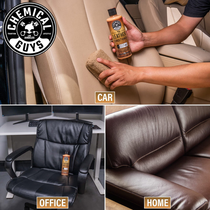 ChemicalGuys SPI10916 Leather Cleaner and Conditioner Complete Leather Care Kit (473.2 ml)