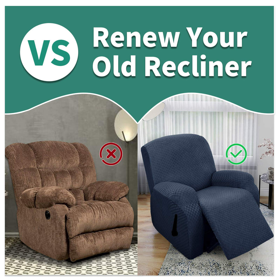YEMYHOM 4 Pieces Stretch Recliner Slipcover Latest Jacq