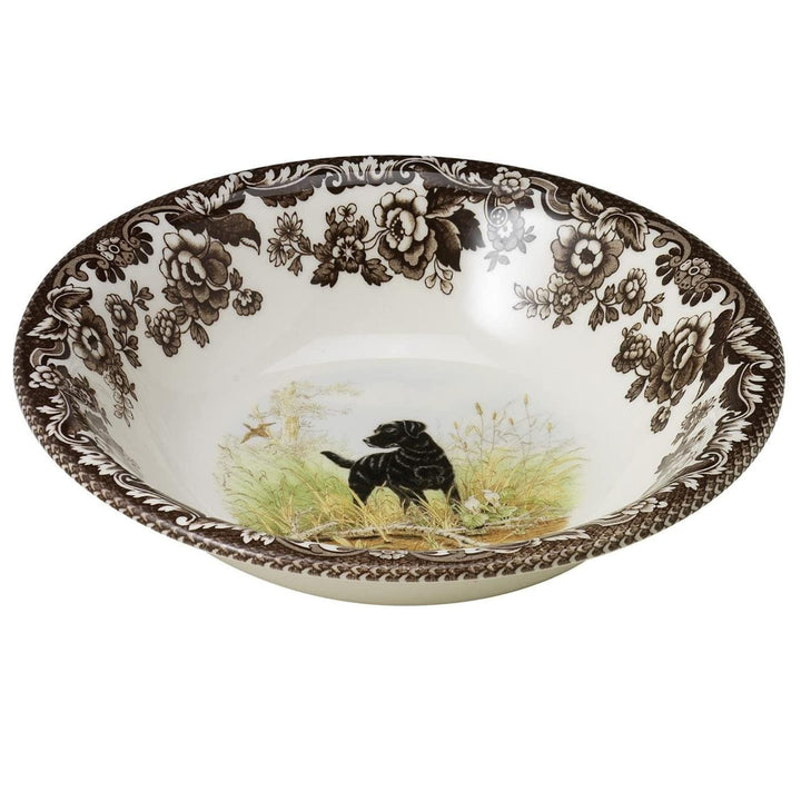 Woodland Hunting Dogs Black Labrador Cereal Bowl