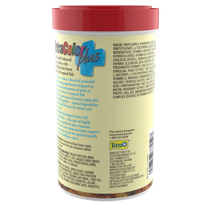 Color PLUS Tropical Flakes with Color Enhancing 2.2 Ounce (Pack of 1)