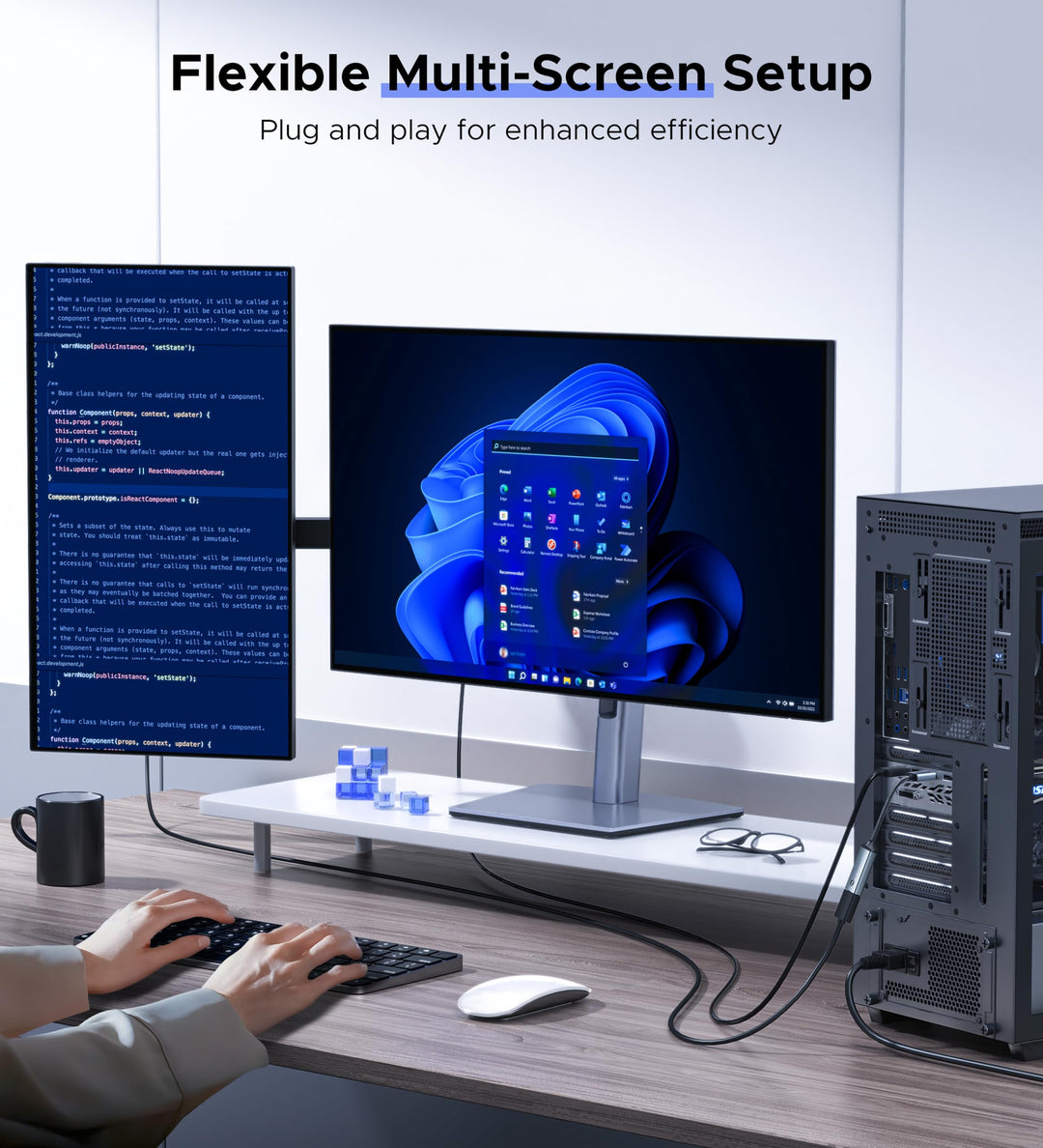 DisplayPort to HDMI Adapter 2-Pack (4K, UHD), [24K Gold-Plated, Slim Aluminum Shell] Display Port to HDMI/DP to HDMI Adapter for Lenovo, DELL, HP, ThinkPad, GPU, AMD, NVIDIA&amp;More